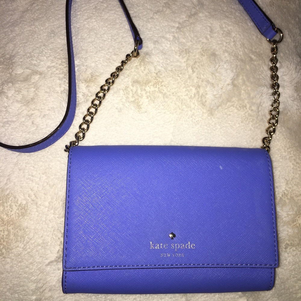 Kate Spade Mini Bright Blue Crossbody Purse
